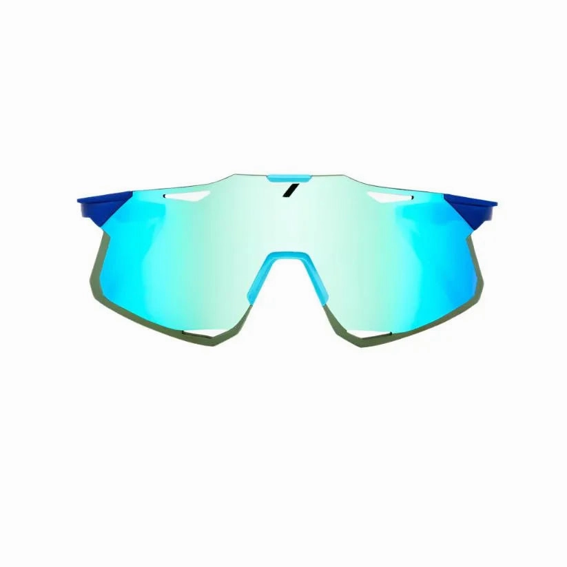 100% Hypercraft Sport Sunglasses (Blue Topaz Multilayer/Matte Metallic Into the Fade)