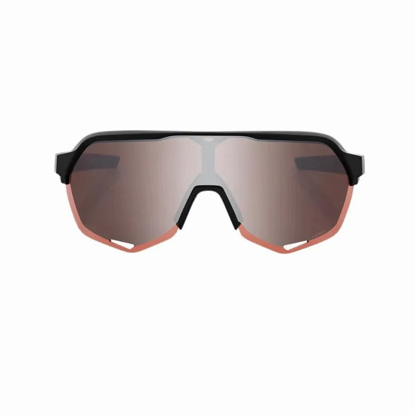 100% S2 Sport Sunglasses (Crimson Silver/Soft Tact Black)