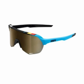 100% S2 Sport Sunglasses (Soft Gold/BWR Black)