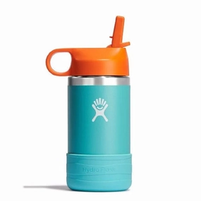 12 oz Kids Wide Straw Cap w/Boot