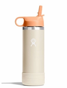 18 oz Kids Wide Mouth Straw Cap and Boot Bottle