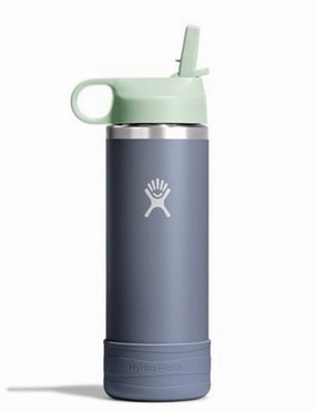 18 oz Kids Wide Mouth Straw Cap and Boot Bottle