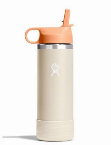 18 oz Kids Wide Mouth Straw Cap and Boot Bottle