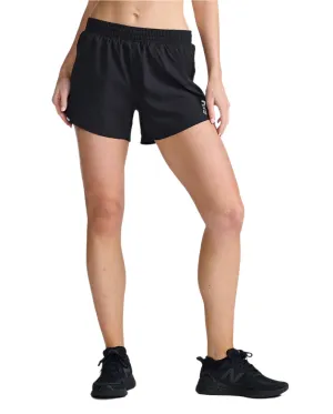 2XU Aero 5 Inch Women's Running Shorts (Black/Silver Reflective)