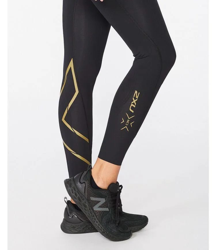 2XU MCS X Train Mid Rise Women'sTights (Black/Gold)