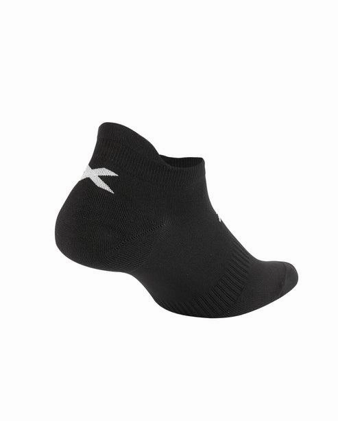 2XU Ankle Unisex Running Socks - Pack of 3 (Black/White)