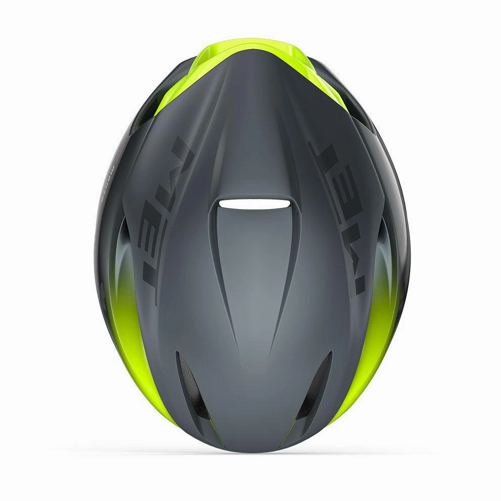 [Open Box] MET Manta MIPS Aero Road Cycling Helmet (Gray/Fluo Yellow/Matt Glossy)