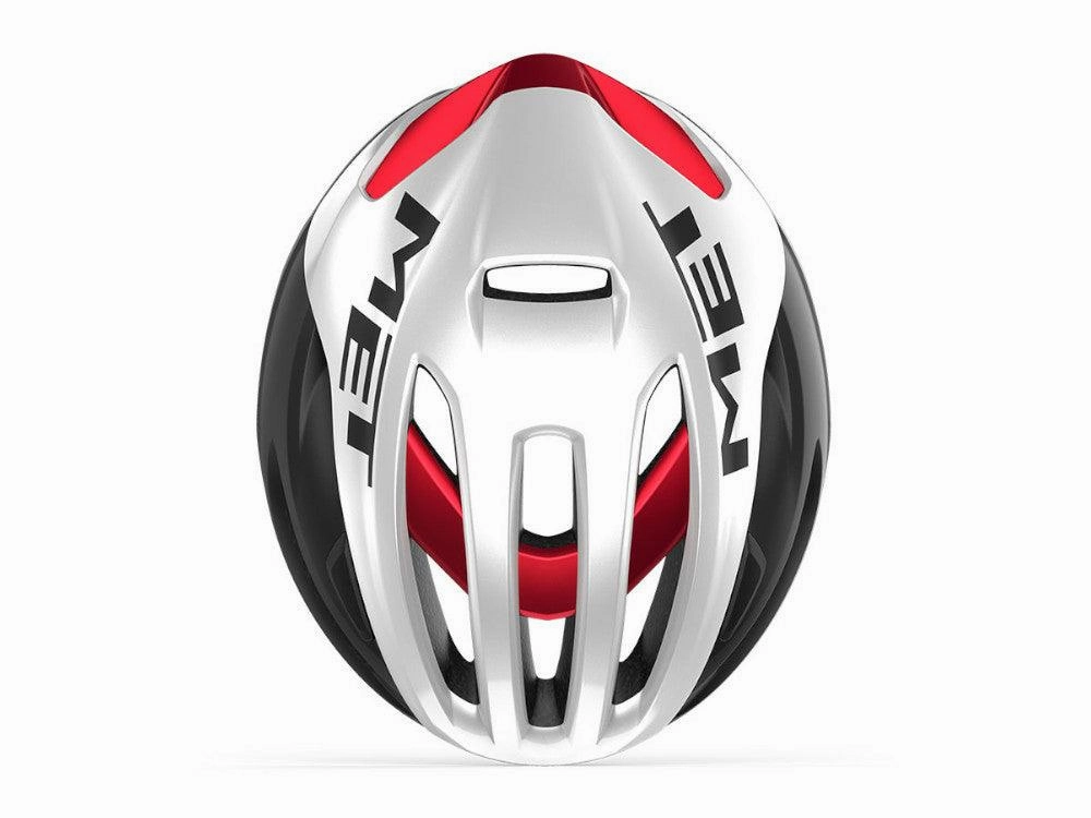[Open Box] MET Rivale MIPS Road Cycling Helmet (White/Black/Red Metallic/Matt Glossy)