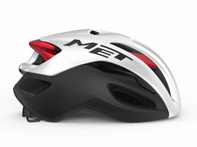 [Open Box] MET Rivale MIPS Road Cycling Helmet (White/Black/Red Metallic/Matt Glossy)