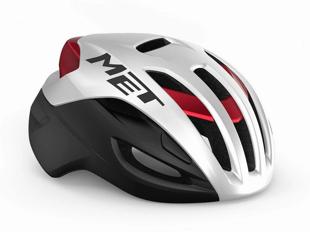 [Open Box] MET Rivale MIPS Road Cycling Helmet (White/Black/Red Metallic/Matt Glossy)