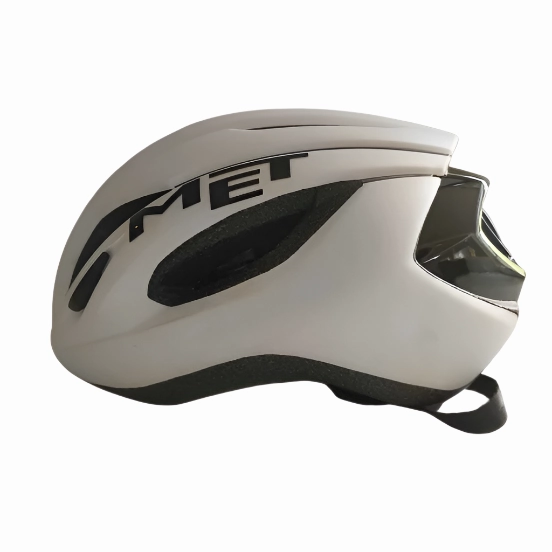 [Refurbished] MET Strale Road Cycling Helmet (White Black)