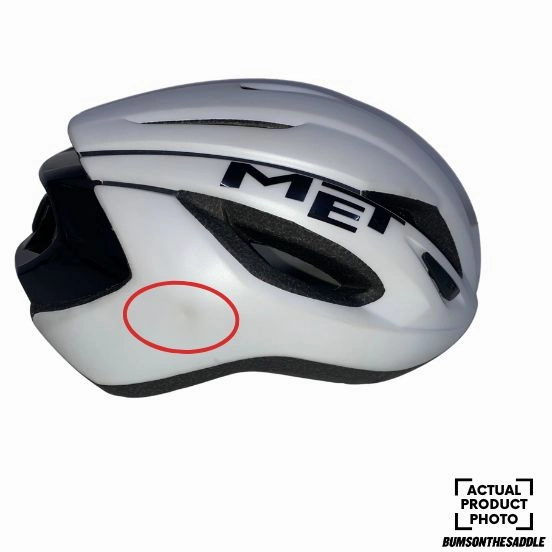[Refurbished] MET Strale Road Cycling Helmet (White Black)
