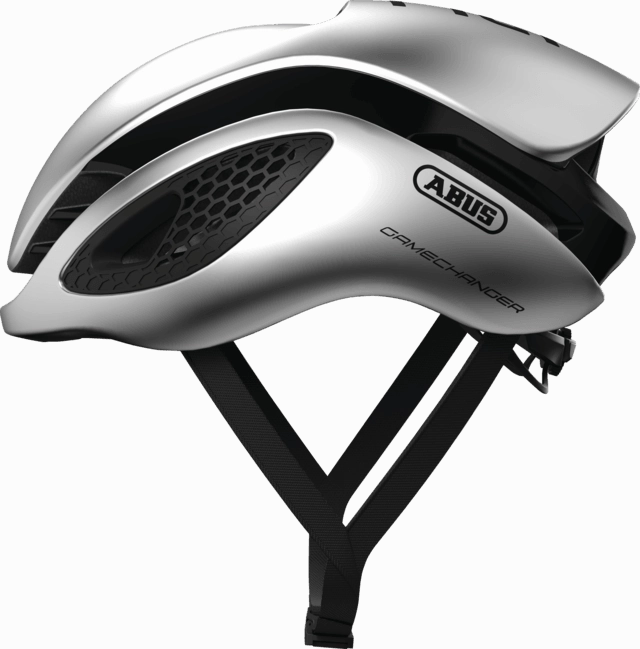 Abus Game Changer Road Cycling Helmet (Gleam Silver)