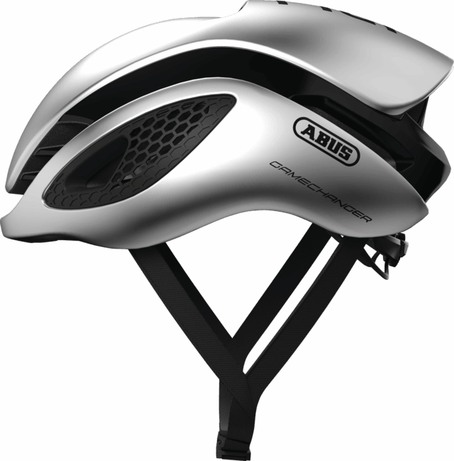 Abus Game Changer Road Cycling Helmet (Gleam Silver)