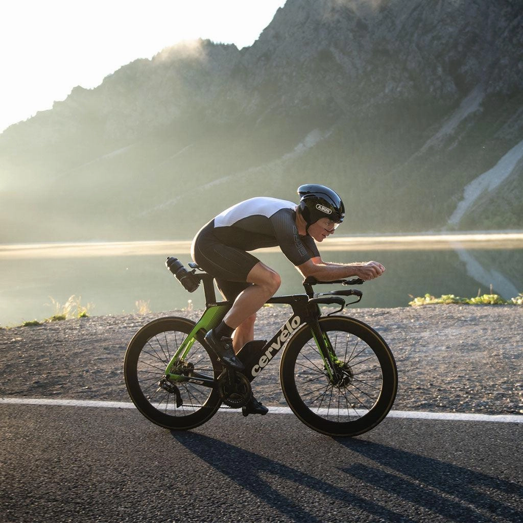Abus Gamechanger Aero Road Cycling Helmet (Shiny Black)
