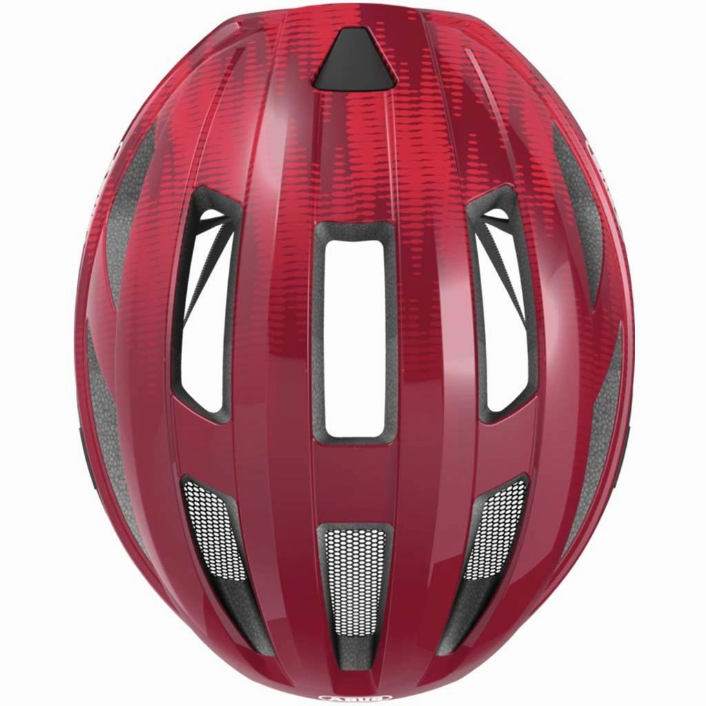 Abus Macator Road Cycling Helmet (Bordeaux Red)