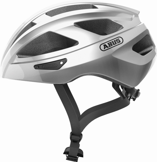 Abus Macator Road Cycling Helmet (Gleam Silver)