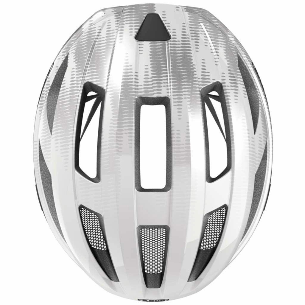 Abus Macator Road Cycling Helmet (White Silver)