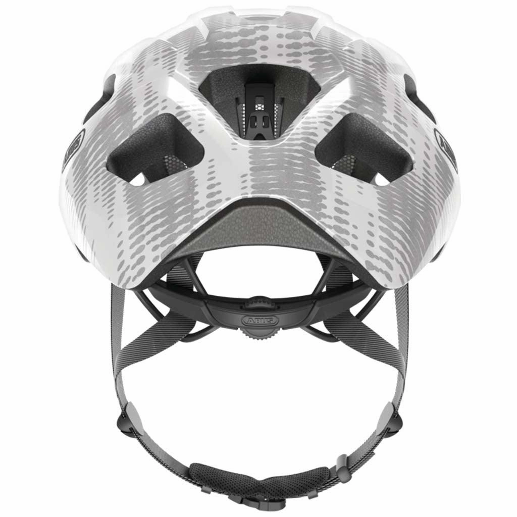 Abus Macator Road Cycling Helmet (White Silver)