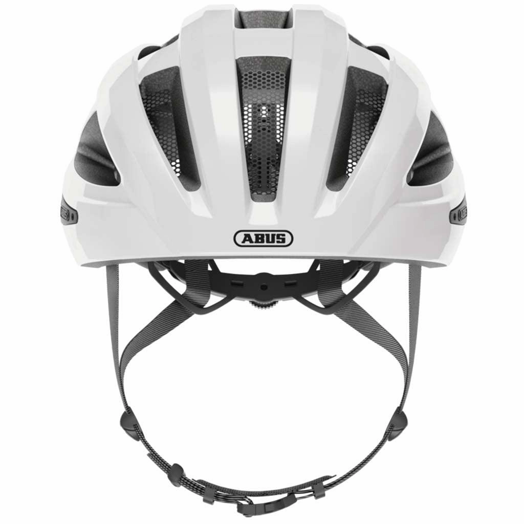 Abus Macator Road Cycling Helmet (White Silver)