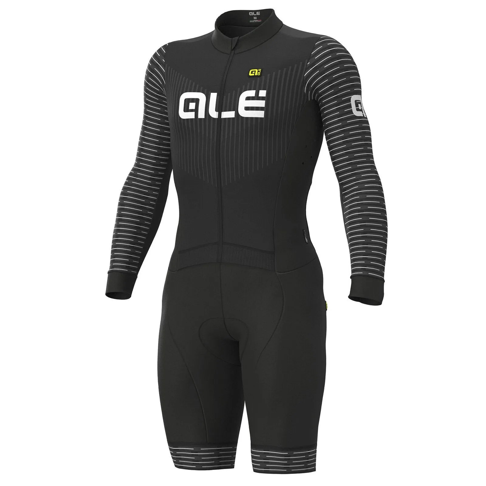 Ale PR-S Fuga long sleeve skinsuit - Black white
