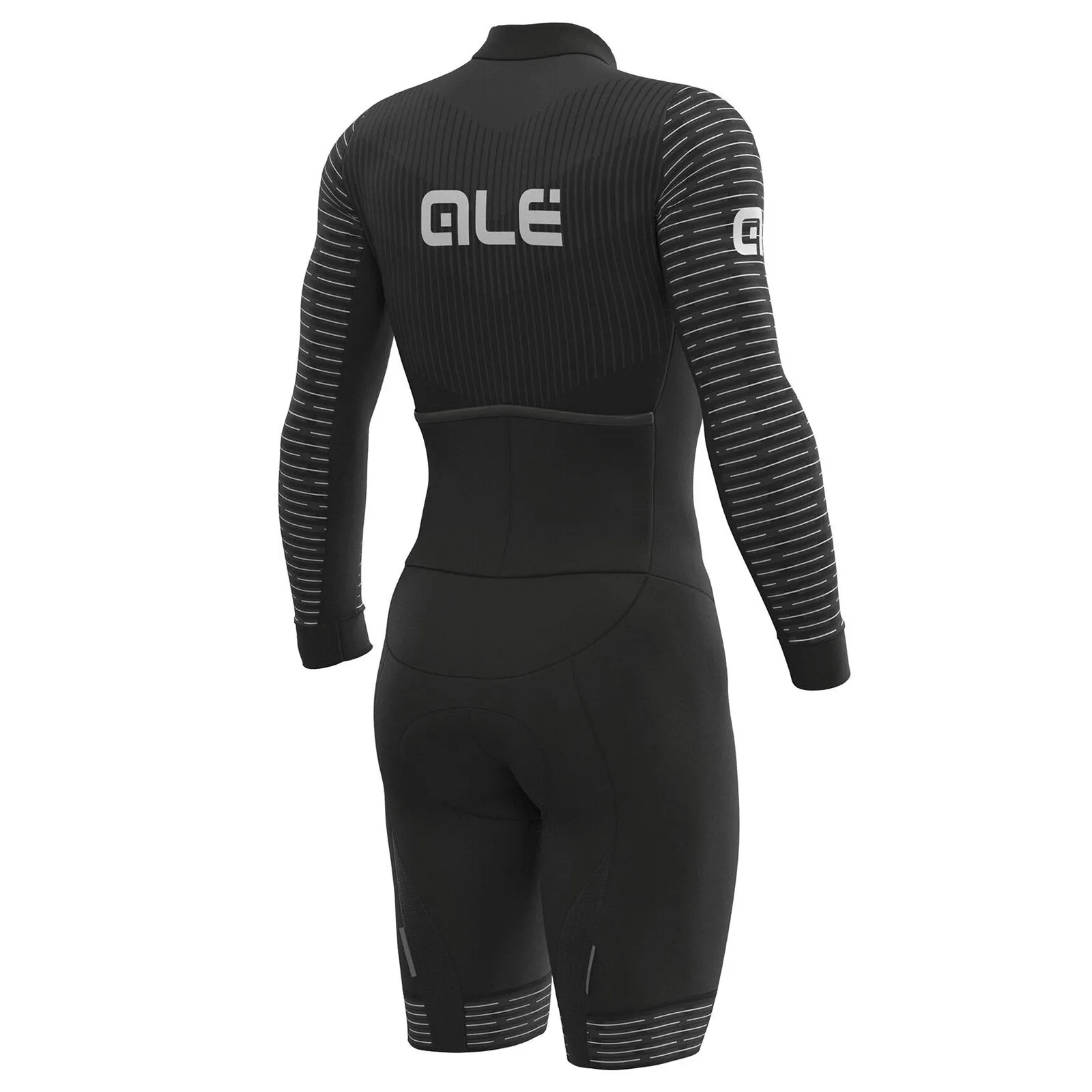 Ale PR-S Fuga long sleeve skinsuit - Black white