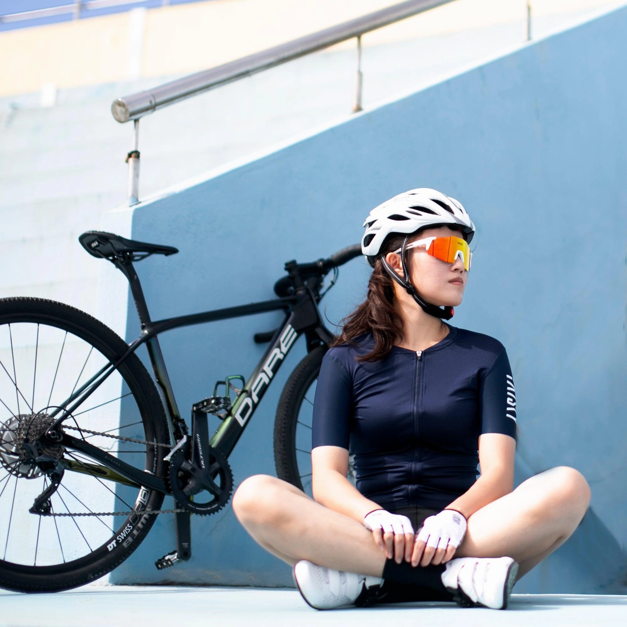 Baisky Short Women's Cycling Jersey (Purity Dark Blue)