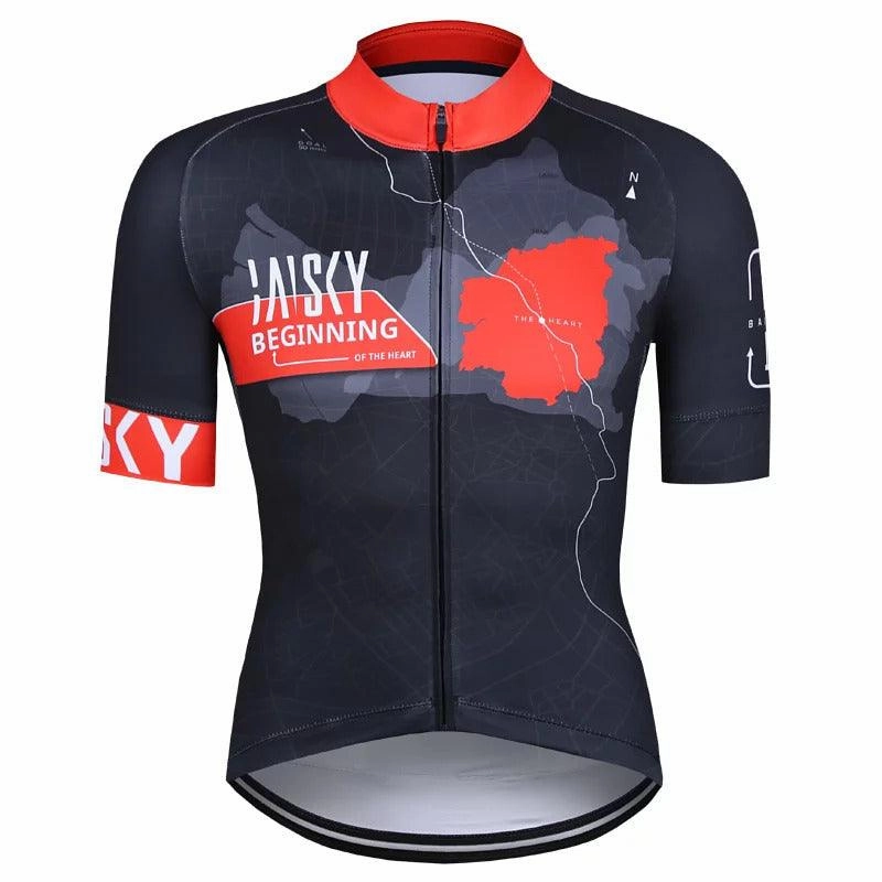 Baisky TRMSJ990 Mens Cycling Jersey (Map)