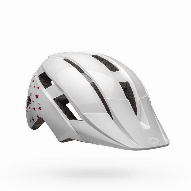 Bell Sidetrack II MTB Cycling Helmet (White Stars)