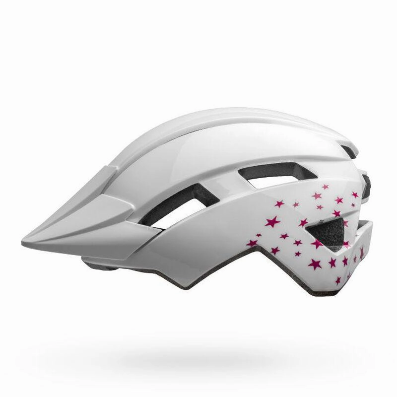 Bell Sidetrack II MTB Cycling Helmet (White Stars)