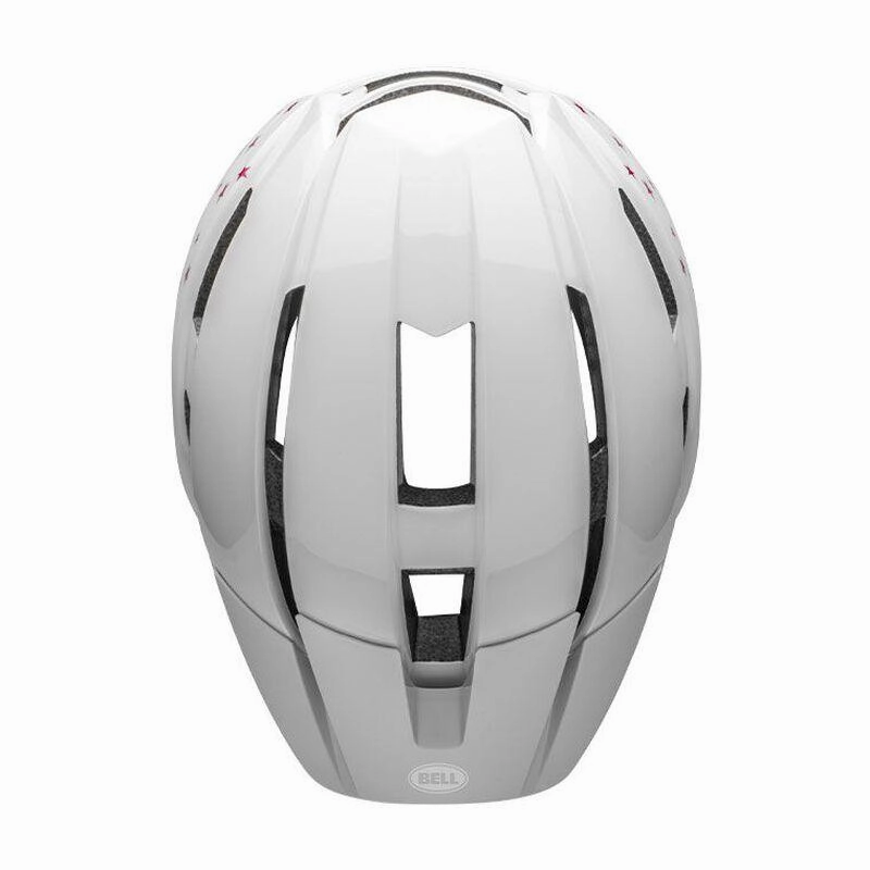 Bell Sidetrack II MTB Cycling Helmet (White Stars)