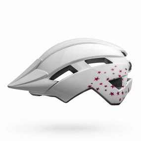 Bell Sidetrack II MTB Cycling Helmet (White Stars)