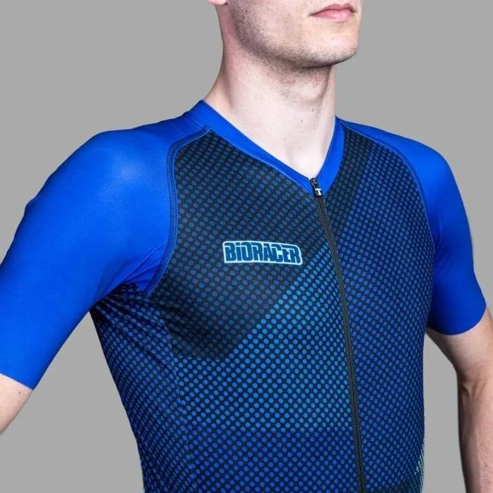 Bioracer Spitfire Blitzz Mens Cycling Jersey (Blue)
