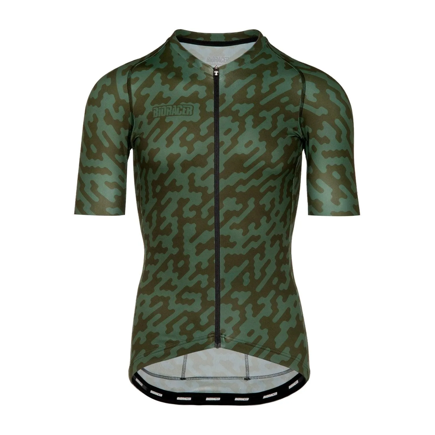 Bioracer Spitfire Noise Mens Cycling Jersey (Olive)
