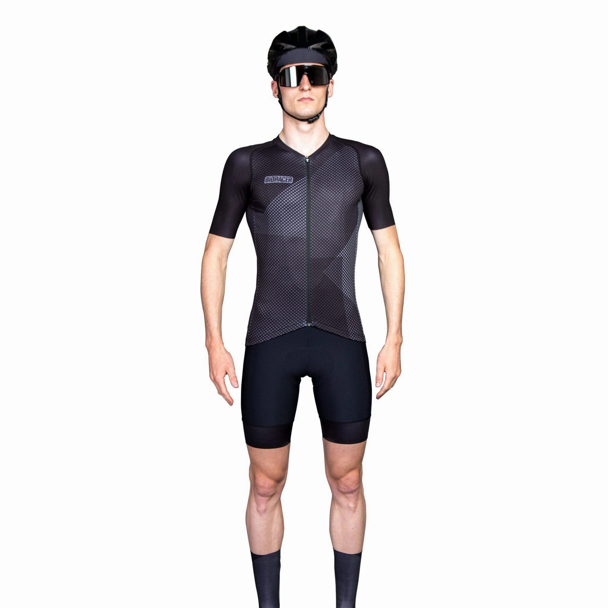 Bioracer Spitfire Blitzz Mens Cycling Jersey (Black)