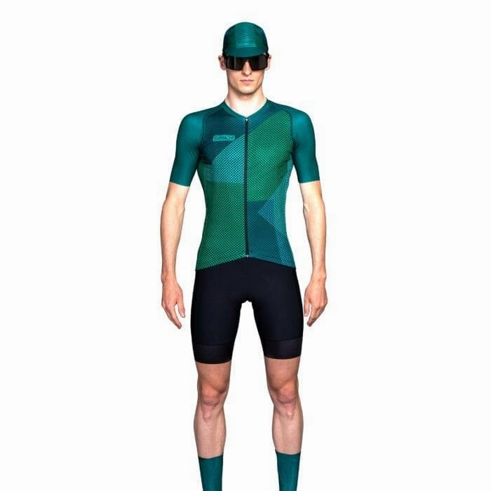 Bioracer Spitfire Blitzz Mens Cycling Jersey (Green)