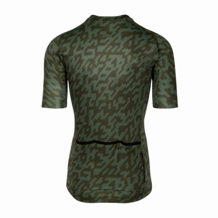 Bioracer Spitfire Noise Mens Cycling Jersey (Olive)