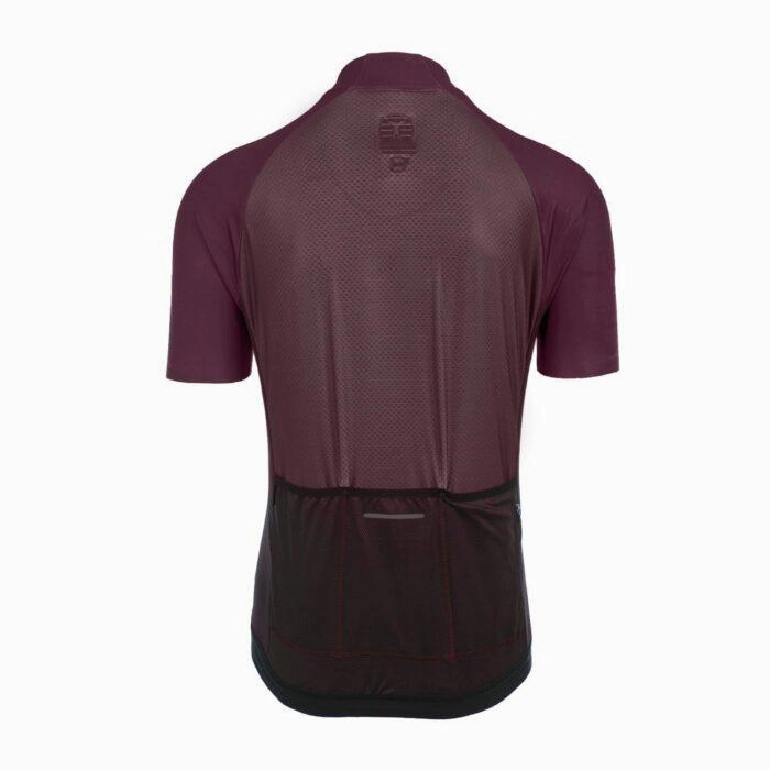 Bioracer Sprinter Coldblack Mens Cycling Jersey (Light Bordeaux)