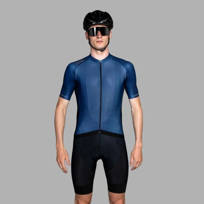 Bioracer Sprinter Coldblack Mens Cycling Jersey (Light Navy)