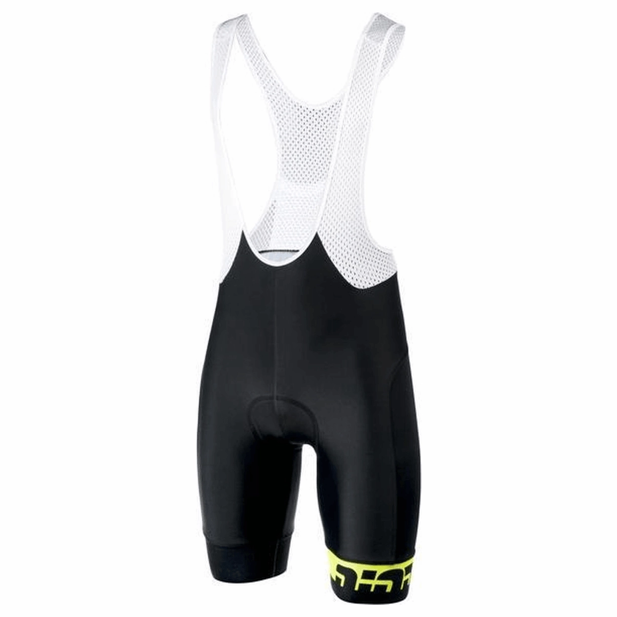 Bioracer Team 2.0 Women's Cycling Bibshorts (Black/Fluo Yellow)
