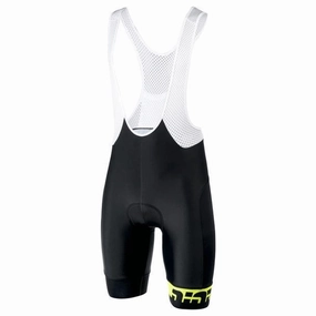Bioracer Team 2.0 Women's Cycling Bibshorts (Black/Fluo Yellow)