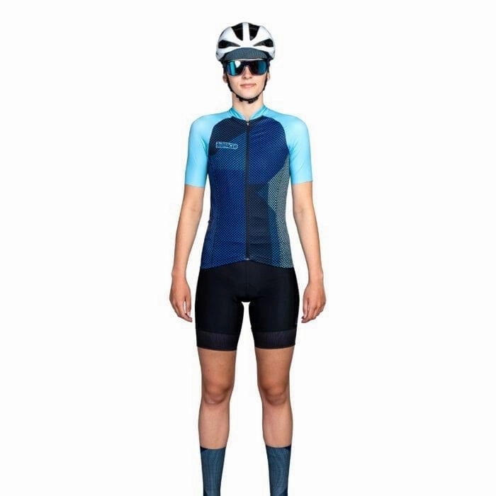 Bioracer Vesper Blitzz Women's Cycling Jersey (Blue)