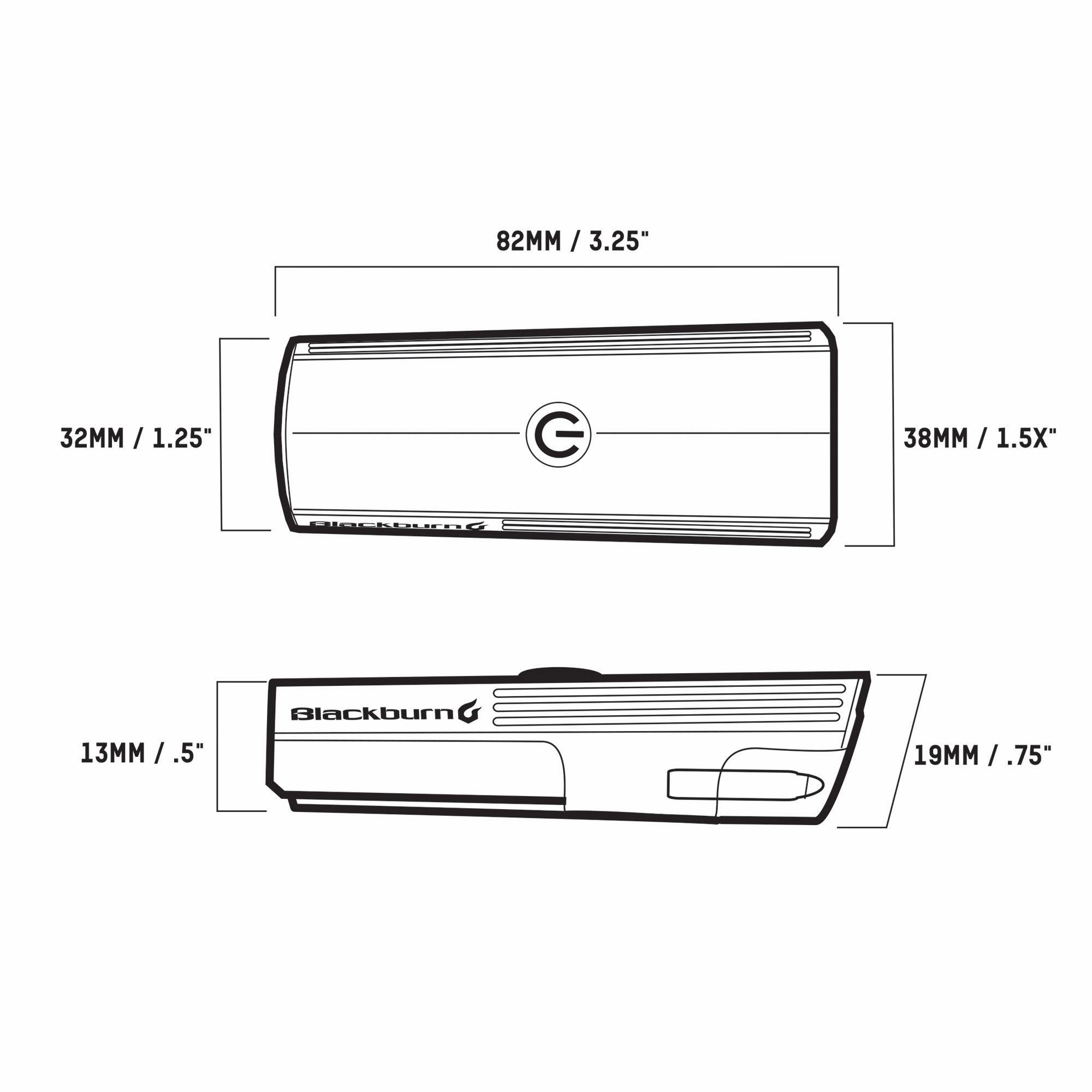 Blackburn Dayblazer 400 Front Light (Black)