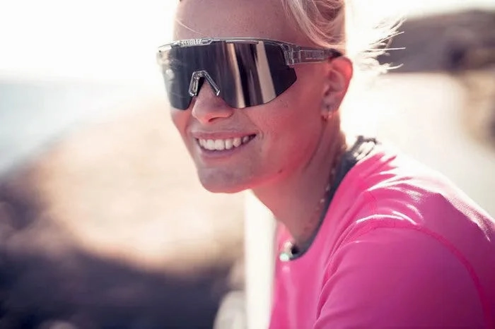 Bliz Matrix Sport Sunglasses (Smoke Blue/Transparent Ice)