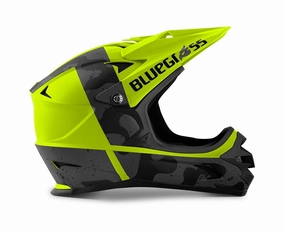Bluegrass Intox MTB Cycling Helmet (Fluo Yellow/Black Camo/Matt)