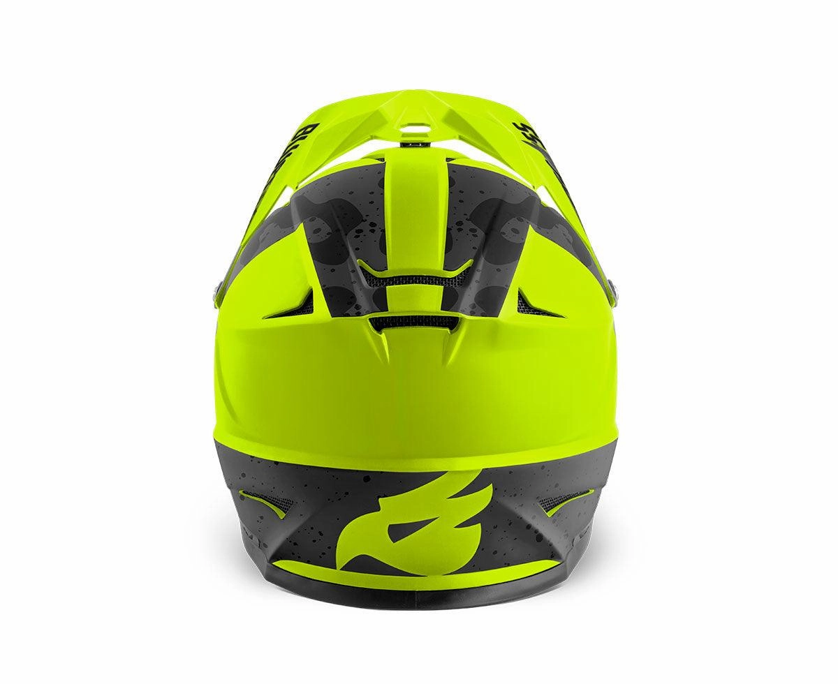 Bluegrass Intox MTB Cycling Helmet (Fluo Yellow/Black Camo/Matt)