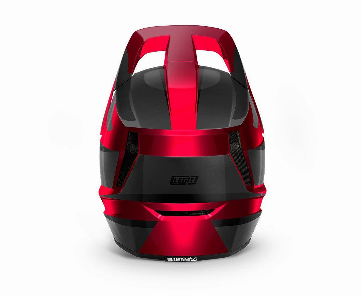 Bluegrass Legit MTB Cycling Helmet (Black Red Metallic)