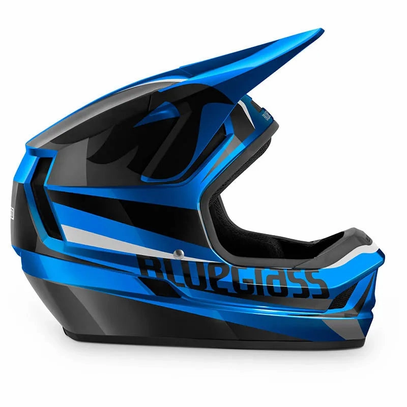 Bluegrass Legit MTB Cycling Helmet (Blue Metallic/Black Glossy)