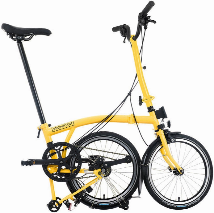 Brompton C Line H12 Folding Bike - Bumblebee Yellow