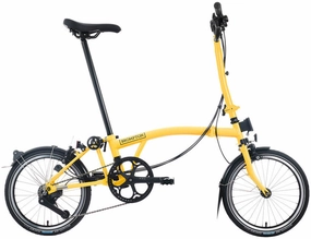 Brompton C Line H12 Folding Bike - Bumblebee Yellow
